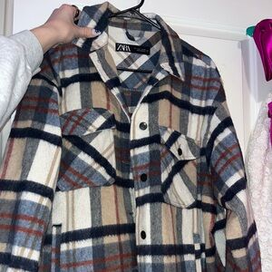 Zara Plaid Shacket